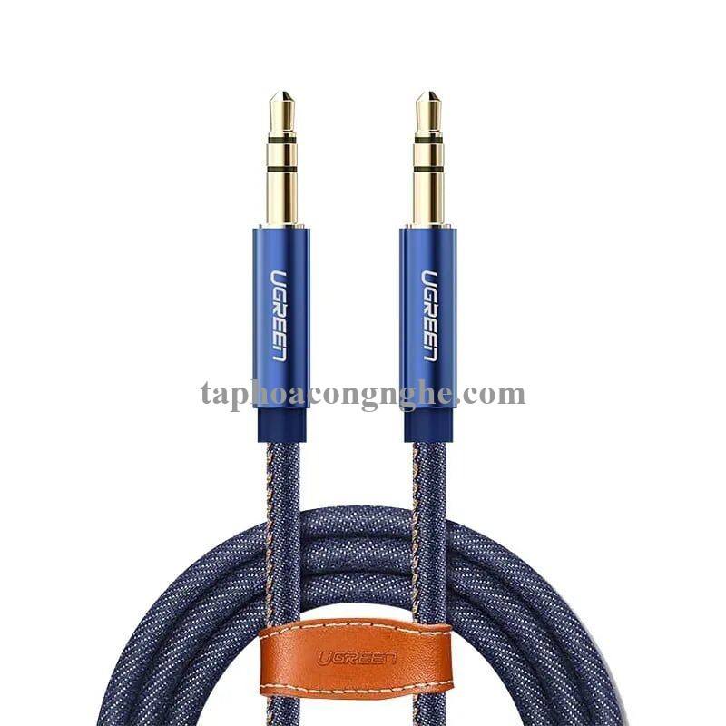 Ugreen 40401 0.5M màu Xanh Cáp âm thanh 2 đầu 3.5mm dương AV113 30040401